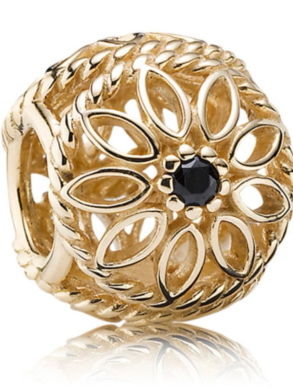 Retired 14k Gold Delicate Beauty Pandora Charm